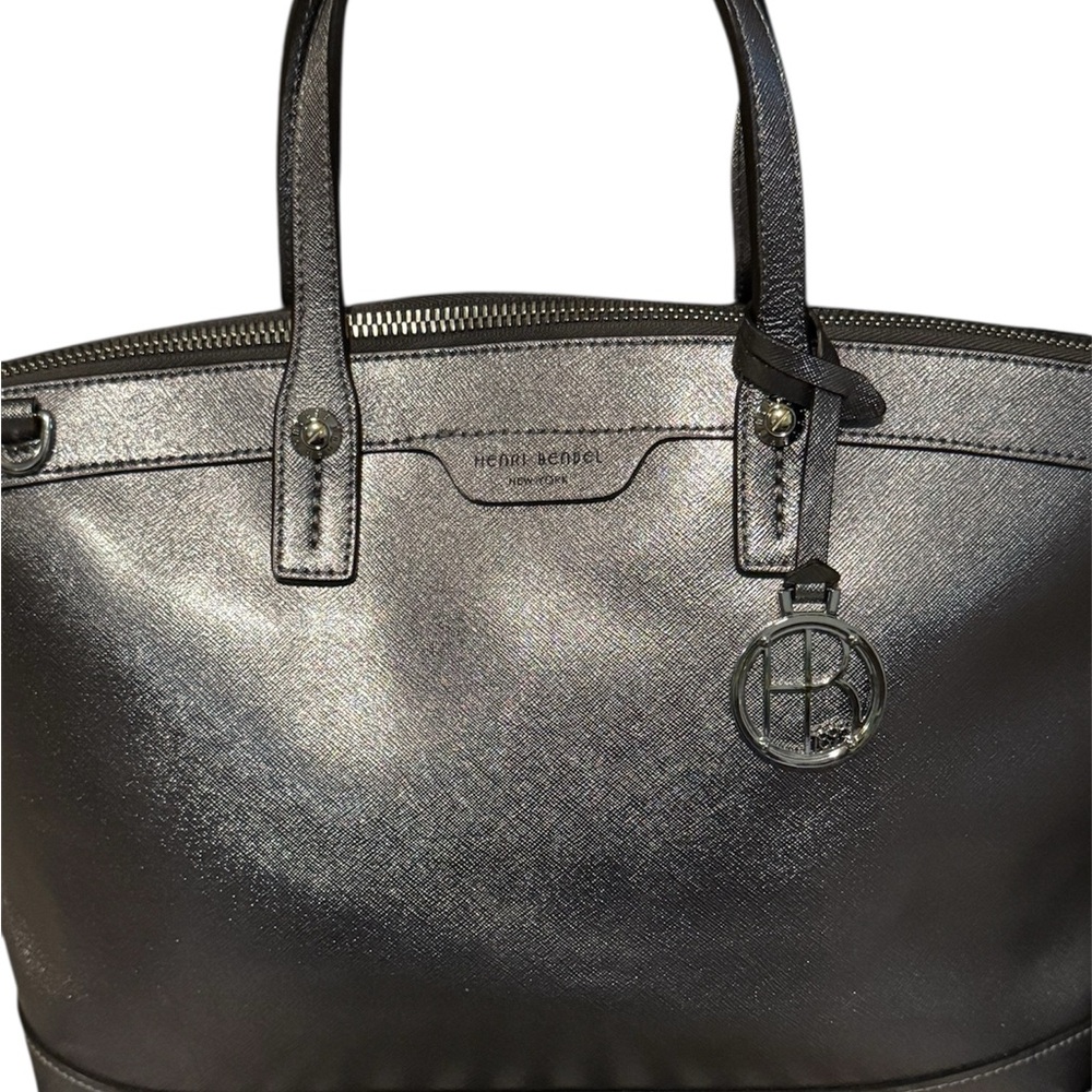 Henri Bendel Saffiano Leather Top Handle Bag - Picture 2 of 7